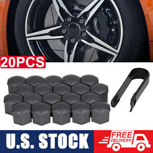 20PCS 17mm Car Wheel Lug Nut Cover Car Wheel Nut Bolt Caps Rims Accessories US