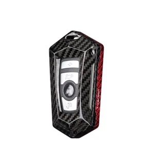 RED-BLACK LUXURY CARBON FIBER CASE SHELL COVER FOR BMW F30 F32 F22 F10 F80 F82 - Picture 1 of 5