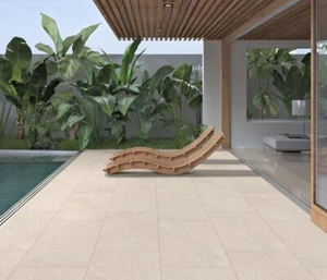 Getafe Beige Porcelain Paving Tiles Slabs Patio | 600x900 | Premium - Picture 1 of 5