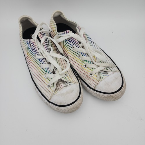 Sneakers Converse CTAS OX bianche multicolore da bambina taglia 3 bambini 665398F