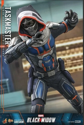 HOT TOYS MMS602 MARVEL BLACK WIDOW TASKMASTER 1:6 SCALE FIGURE with BROWN SHIPPE Cover