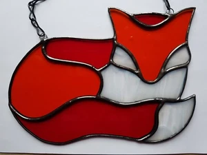 Stained Glass Sleeping Fox - Picture 1 of 6