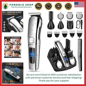 Multi-Functional Cordless Electric Razor with 6 Heads for Ultimate Grooming - Picture 1 of 9