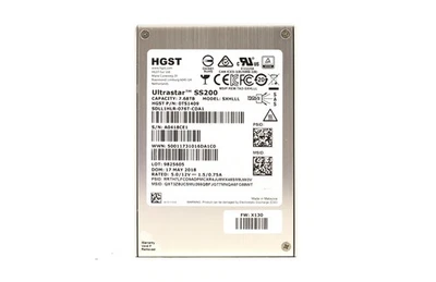 HGST Ultrastar SS200 SXHILL 7.68TB 2.5" RI SAS Solid State Drive P/N: 0TS1409 - Image 1 of 2