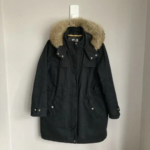 Joules Jacket Canvas UK 18 Womens Black Aspen Right As Rain - Picture 1 of 5