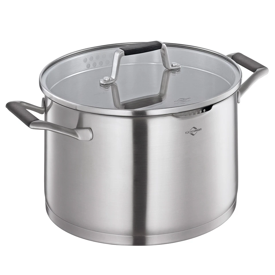 KÜCHENPROFI Kochtopf Fleischtopf BOLOGNA Glasdeckel 24 cm 6,7 Liter INDUKTION - Bild 1 von 1