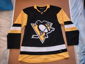 PITTSBURGH PENGUINS HOME AUTHENTIC ADIDAS Climalite HOCKEY JERSEY sz 52 Used - Picture 1 of 20