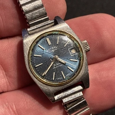Charming Rotary Automatic Women's Watch 17 Jewels Running Well Great Watch Rare! - image 1 of 4