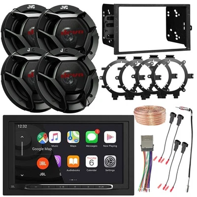 Receptor Bluetooth JBL 2DIN, 4x 6,5" 300W Alto-falantes com Kit de Instalação GM, Acessórios - Imagem 1 de 4