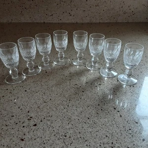 Juego de ocho (8) vasos cordiales Waterford de cristal de corte irlandés Colleen - Imagen 1 de 10
