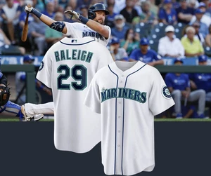 Seattle Cal Raleigh #29 Full Printed Baseball Jersey 3D - Picture 1 of 2