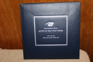 The Franklin Mint 50 States of the Union Serie Silbermünzen Proof Set - Bild 1 von 4