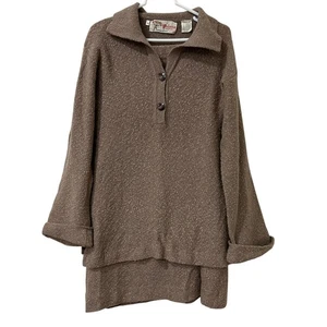 Palena Knitwear Vtg Womens Sz 14 Brown Wool & Mohair Blend Sweater & Skirt Set  - Picture 1 of 9