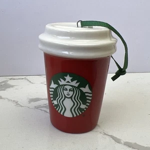 Starbucks 2016 Red Ceramic Mug California Tumbler Ornament 2.5” - Picture 1 of 5