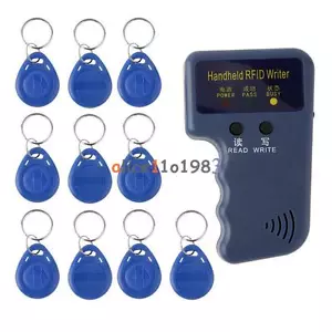 125 KHz Handheld RFID Schriftsteller/Kopierer/Leser/Duplikator mit 10 STCK. ID-Tags - Bild 1 von 6