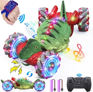 Remote Control Car Dinosaur Toys Christmas Gifts Boys Girls 2.4Ghz LED Xmas Cars - Picture 1 of 12