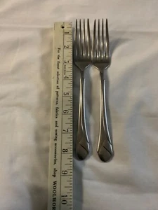 2 Mikasa Sweet Pea Stainless 18/8 Dinner Fork Pair 8” Korea - Picture 1 of 3