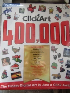 NEW - CLICK ART 400,000 BY BRODERBUND - FINEST DIGITAL ART - NEW - FREE UK P&P - Picture 1 of 4