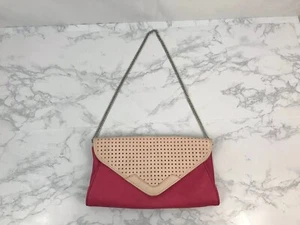 Charming Charlie Crossbody Chain Purse Womens Pink Shoulder Bag 11X7 Y - Picture 1 of 5