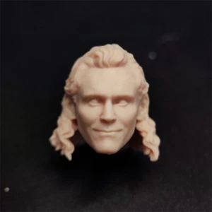 1/18 Scale Custom Avengers Endgame Loki Head Sculpt Unpainted Fit 3.75" Figure - Picture 1 of 3