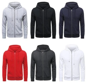 Para Hombres Pullover Sudadera con Capucha Sudadera Polar Top Trabajo Liso Sudadera con Capucha Jersey S - XL - Imagen 1 de 17