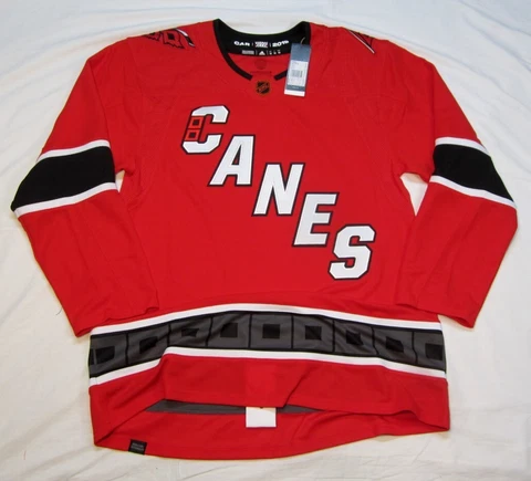 Carolina Hurricanes size 52 = Large 2022 Reverse Retro 2.0 ADIDAS HOCKEY JERSEY Cover