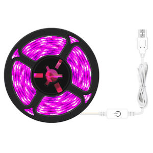 LED Hydroponic Grow Light Strip Dimmable Waterproof Flower Plant Growing Lamp US