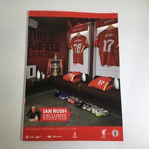 2024/25 Liverpool v Accrington Stanley F A Cup 3° turno programma - Foto 1 di 4