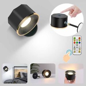 360° Wall Light Rechargeable LED Wall Sconce with RGB Lights Magnetic Wall Lamp