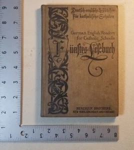 VINTAGE BOOK FUNTLES TELEBURH BENZIGER CATHOLIC 1910  YT13 - Bild 1 von 5