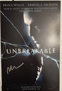 M Night shyamalan signed 11x17 Producer Director Unbreakable - Picture 1 of 2