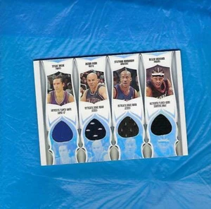 2005-06 TOPPS LUXURY BOX STAT SHEET 7 RELICS GAME USED ALLEN IVERSON STEVE NASH - Picture 1 of 2