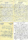 Judaica Yiddish Correspondence of Rabbis Abramowitz 6 letters USA - Israel 1950s