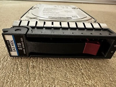 HP Midline Hard Drive 8TB 7.2K SAS 3.5 inch 12Gbps HDD - 858650-001 - Image 1 of 2