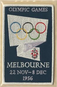 1956 SUMMER OLYMPICS XVI MELBOURNE OFFICIAL OLYMPIC GAMES PATCH WILLABEE WARD