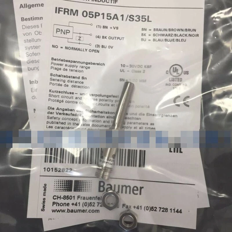 Sensor Baumer IFRM05P15A1/S35L IFRM 05P15A1/S35L IFRM 05P15A1 S35L - Imagem 1 de 1