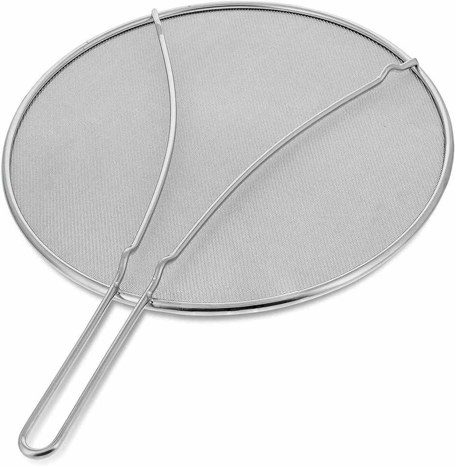 Strong Splatter Screen for Frying Pan Metal Grease Guard, Non-Stick Extra Fine - Image 1 of 4