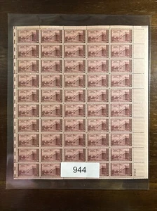 944 US Postfrischbogen, 3 Cent Santa Fe, Kearny Expedition, postfrisch NH - Bild 1 von 3