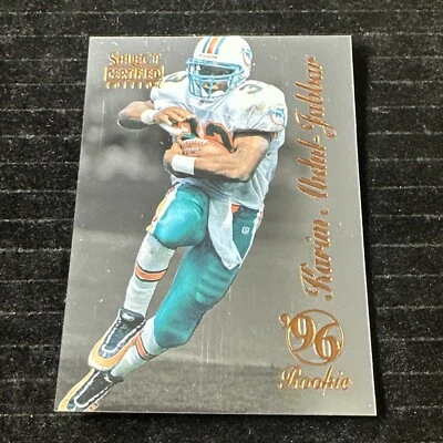 1996 Select Certified #90 Karim Abdul-Jabbar RC Rookie Miami Dolphins - Image 1 of 2