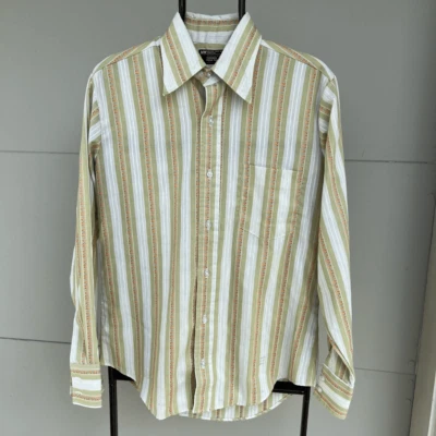 Vintage 70s Towncraft Striped Tapered Penn Prest Shirt M, JC Penney, Button-Up - Image 1 of 4