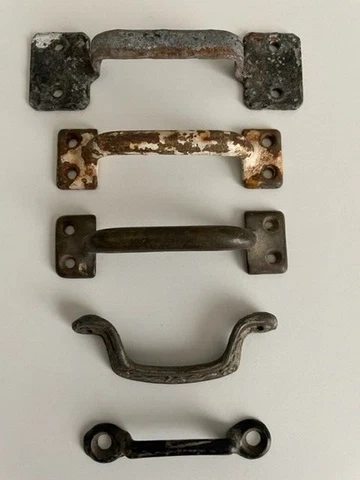 Five Misc. Vintage Drawer Handle Pulls Cover