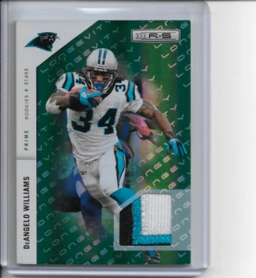2011 Rookies & Stars Longevity DeAngelo Williams Jersey Patch 61/99 #20 NM - Image 1 of 2