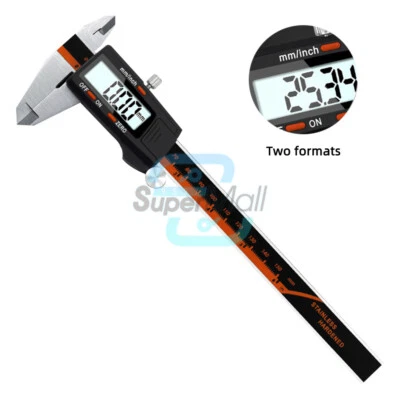 Steel Vernier Caliper 150mm Fraction mm/Inch High Precision Digital LCD Display - Bild 1 von 4