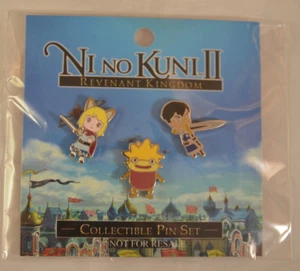 Ni No Kuni II Revenant Kingdom Collectible Pin Set Pre-Order Bonus Promo Bandai - Picture 1 of 4