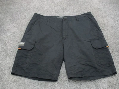 Pantalones Cortos Quiksilver Waterman 36 W38 Elastizados Negros Informales Bolsillos de Carga Foto 1 de 4