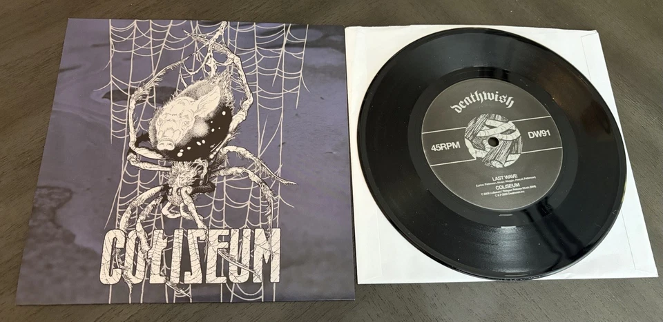 Coliseum True Quiet/Last Wave Black 7 Vinyl Deathwish Records New Converge - Image 1 of 1