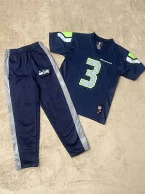 Lote de 10/12 camisetas de los Seahawks para niños pantalones deportivos aficionados al fútbol Seattle juvenil Foto 1 de 3