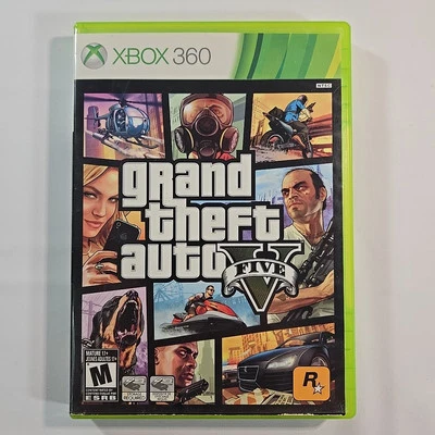 Grand Theft Auto V Microsoft Xbox 360 Game Tested & Complete CIB W/ Map - Image 1 of 4