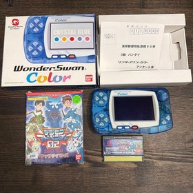 WonderSwan Color Crystal Black BANDAI Game Console