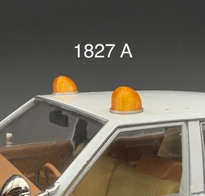 2 Pack 1/18 LED Ready Amber Yellow Fire Ball Teardrop Beacon Security Work Truck - Picture 1 of 7